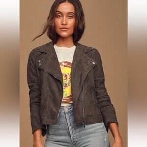 Lulus suede moto jacket